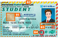 C형(국제학생증디자인 사용) 앞면